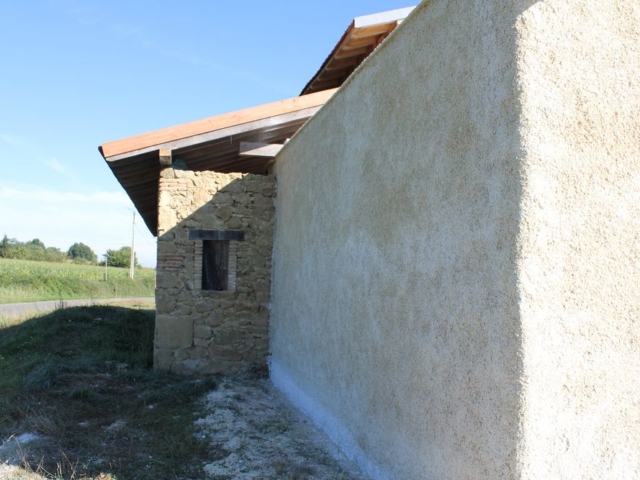 Mur ouest après projection